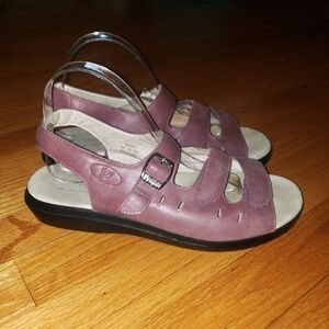 Propet purple leather sandals